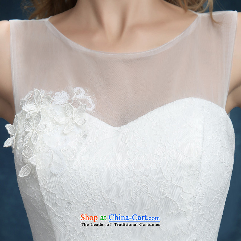 The bride wedding dresses new summer 2015 Sau San Korean Word Graphics thin marriage shoulder crowsfoot wedding trailing white shoulders M, darling Bride (BABY BPIDEB) , , , shopping on the Internet