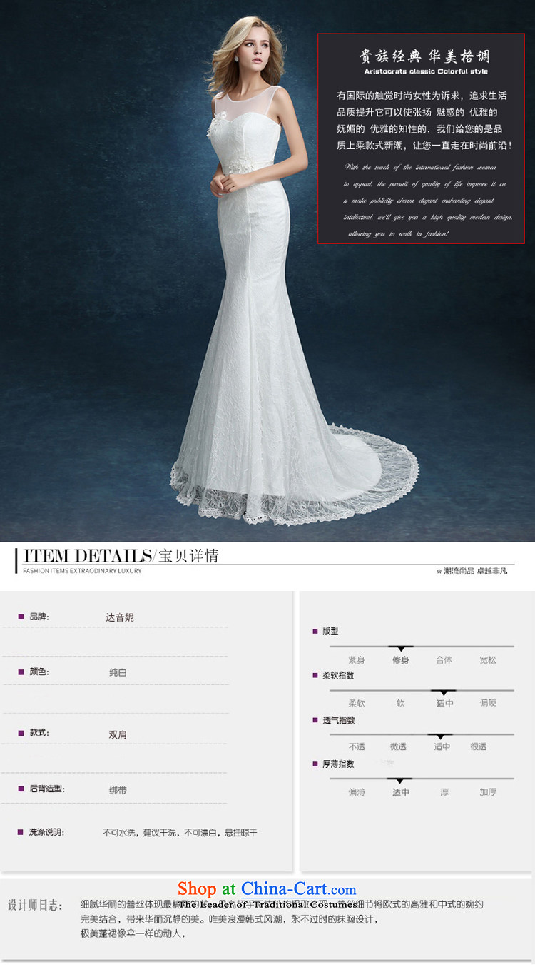 The bride wedding dresses new summer 2015 Sau San Korean Word Graphics thin marriage shoulder crowsfoot wedding tail shoulders white L picture, prices, brand platters! The elections are supplied in the national character of distribution, so action, buy now enjoy more preferential! As soon as possible.