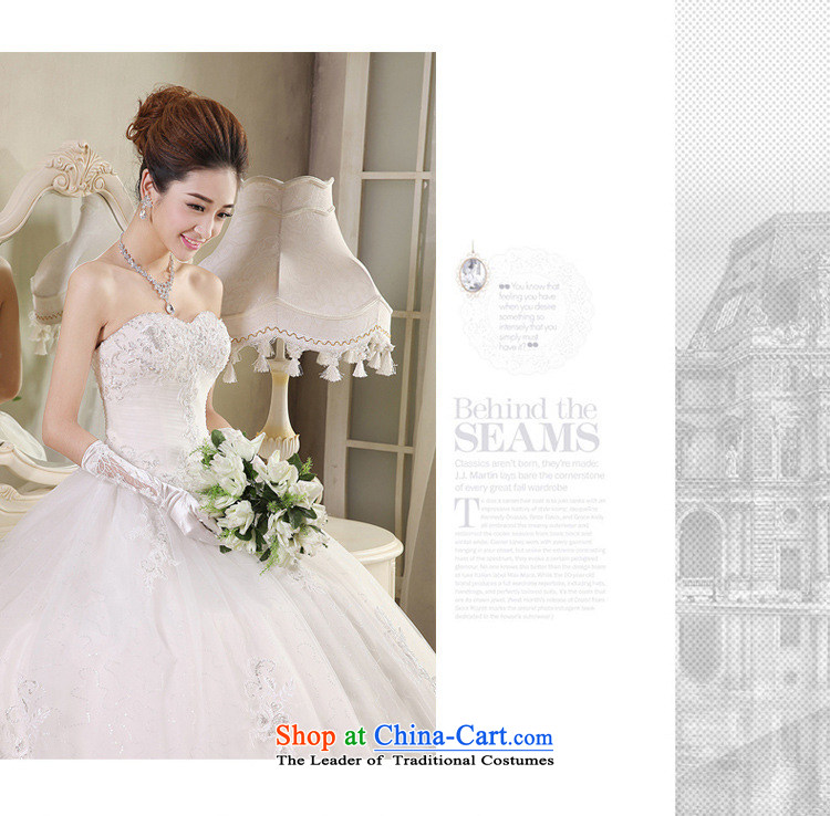Charlene Choi Spirit (yanling) wedding dresses white 2015 Autumn new products luxury lace wiping the chest to wedding pictures, price XL white, brand platters! The elections are supplied in the national character of distribution, so action, buy now enjoy more preferential! As soon as possible.
