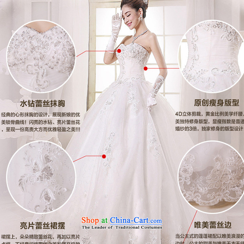 Charlene Choi Spirit (yanling) wedding dresses white 2015 Autumn new products luxury lace wiping the chest to wedding White XL, Charlene Choi Spirit (yanling) , , , shopping on the Internet