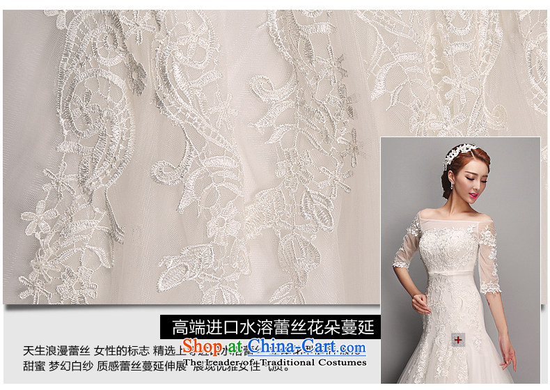 Jacob Chan crowsfoot wedding to align the shoulder of the Word 2015 summer, autumn and winter new bride in the strap sleeve long-sleeved upscale lace marriage wedding dress White M picture, prices, brand platters! The elections are supplied in the national character of distribution, so action, buy now enjoy more preferential! As soon as possible.