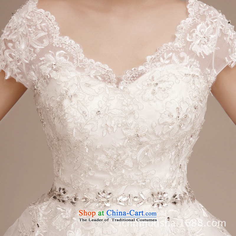 Wedding dresses autumn 2015 new Korean brides with minimalist larger graphics to align the thin shoulders the word wedding Shoulder Drill white XXXL summer picture, prices, brand platters! The elections are supplied in the national character of distribution, so action, buy now enjoy more preferential! As soon as possible.