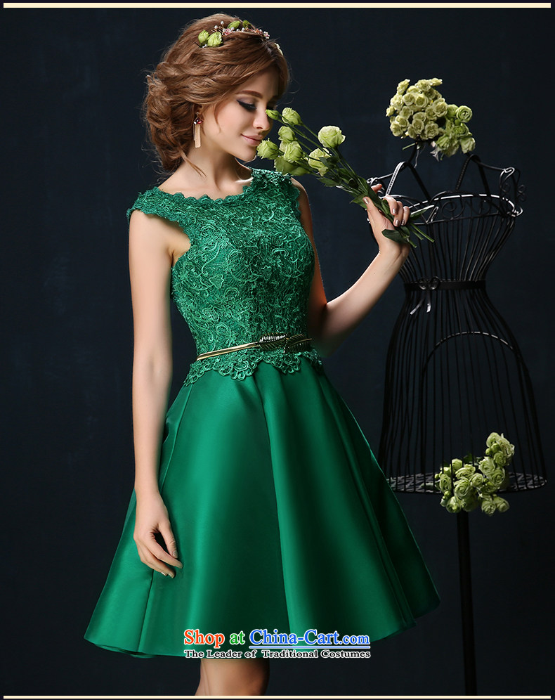 2015 Korean brides dress shoulders large red video thin marriage bows services shortage of Sau San banquet evening dress green custom image, prices, brand platters! The elections are supplied in the national character of distribution, so action, buy now enjoy more preferential! As soon as possible.