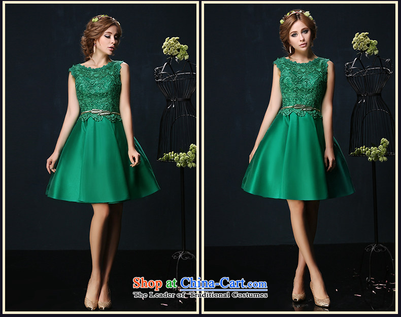 2015 Korean brides dress shoulders large red video thin marriage bows services shortage of Sau San banquet evening dress green custom image, prices, brand platters! The elections are supplied in the national character of distribution, so action, buy now enjoy more preferential! As soon as possible.