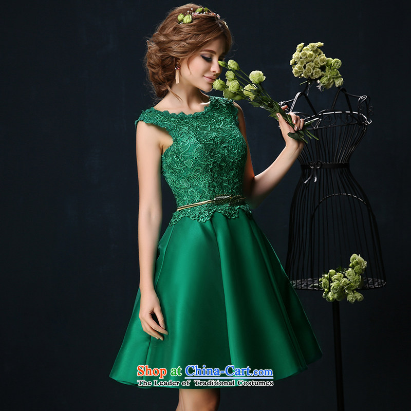 2015 Korean brides dress shoulders large red video thin marriage bows services shortage of Sau San banquet evening dress green custom, Sin Sin Introduction , , , shopping on the Internet
