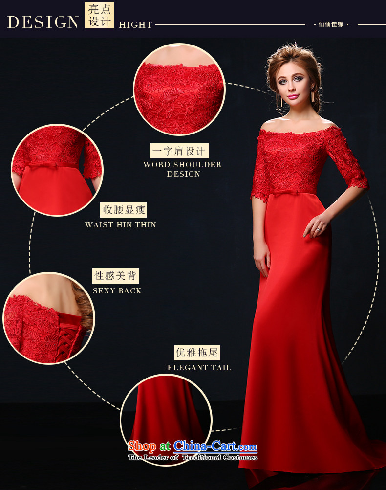 In spring and summer 2015, a new field in the shoulder cuff red long banquet evening dresses video thin marriages bows services tailored to the red picture, prices, brand platters! The elections are supplied in the national character of distribution, so action, buy now enjoy more preferential! As soon as possible.