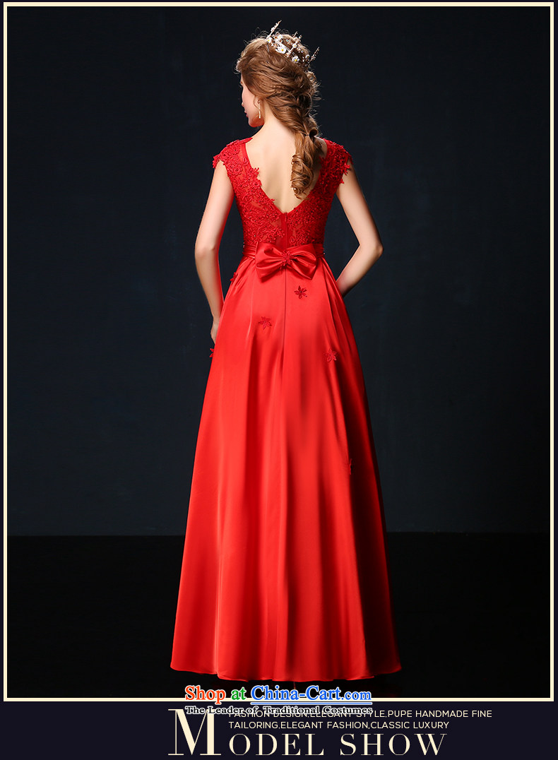 The bride services 2015 Summer Korea bows new version lace shoulder larger video thin red long banquet dinner dress gold tailored picture, prices, brand platters! The elections are supplied in the national character of distribution, so action, buy now enjoy more preferential! As soon as possible.
