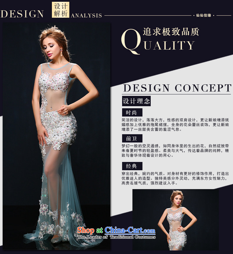 In spring and summer 2015 new stylish shoulders fluoroscopy sexy long car models dress banquet video thin crowsfoot evening dresses White M picture, prices, brand platters! The elections are supplied in the national character of distribution, so action, buy now enjoy more preferential! As soon as possible.