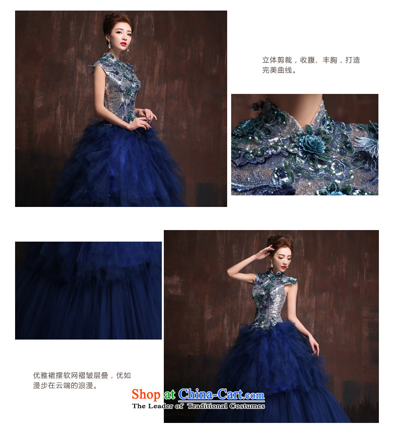 The spring and summer of 2015, the Korean version of the new wedding dresses long evening dresses stage performances under the auspices of the bride dress uniform color photo of bows long a made-to-size picture, prices, brand platters! The elections are supplied in the national character of distribution, so action, buy now enjoy more preferential! As soon as possible.