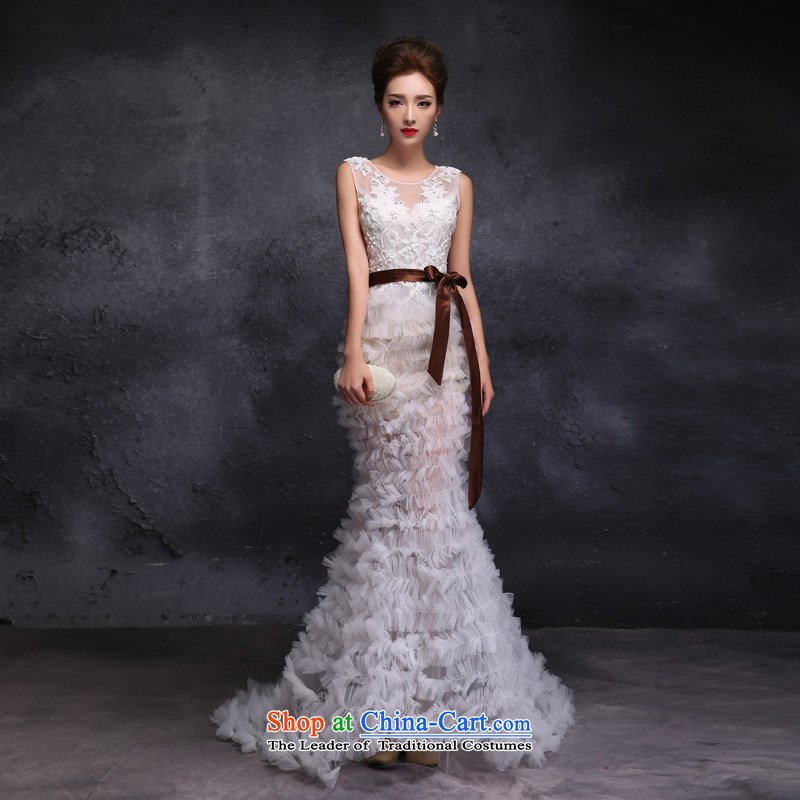 Sin Sin Kai edge wedding dresses new engraving long white gown, stylish stage costumes crowsfoot white S romantic irrepressible, Sin Sin Introduction , , , shopping on the Internet
