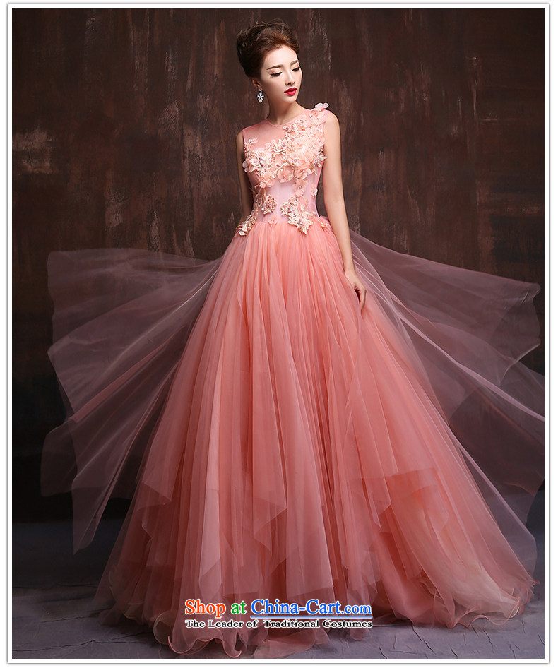 Wedding dress 2015 new Korean brides large wedding photography subject stage long banquet evening dress spring bare pink made size pictures, prices, brand platters! The elections are supplied in the national character of distribution, so action, buy now enjoy more preferential! As soon as possible.