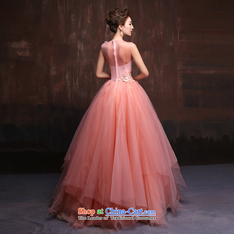 Wedding dress 2015 new Korean brides large wedding photography subject stage long banquet evening dress spring bare pink for size, Sin Sin Introduction , , , shopping on the Internet