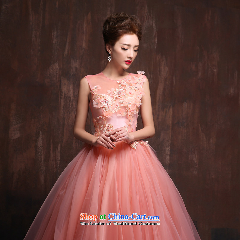 Wedding dress 2015 new Korean brides large wedding photography subject stage long banquet evening dress spring bare pink for size, Sin Sin Introduction , , , shopping on the Internet
