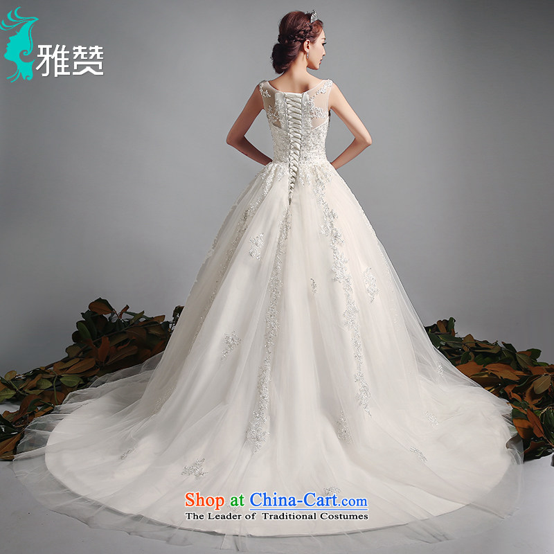 Jacob Chan 2015 Korean wedding dress tail shoulders minimalist in summer and autumn new lace marriage wedding band bon bon skirt tail) , L, Jacob Chan (YAZAN) , , , shopping on the Internet