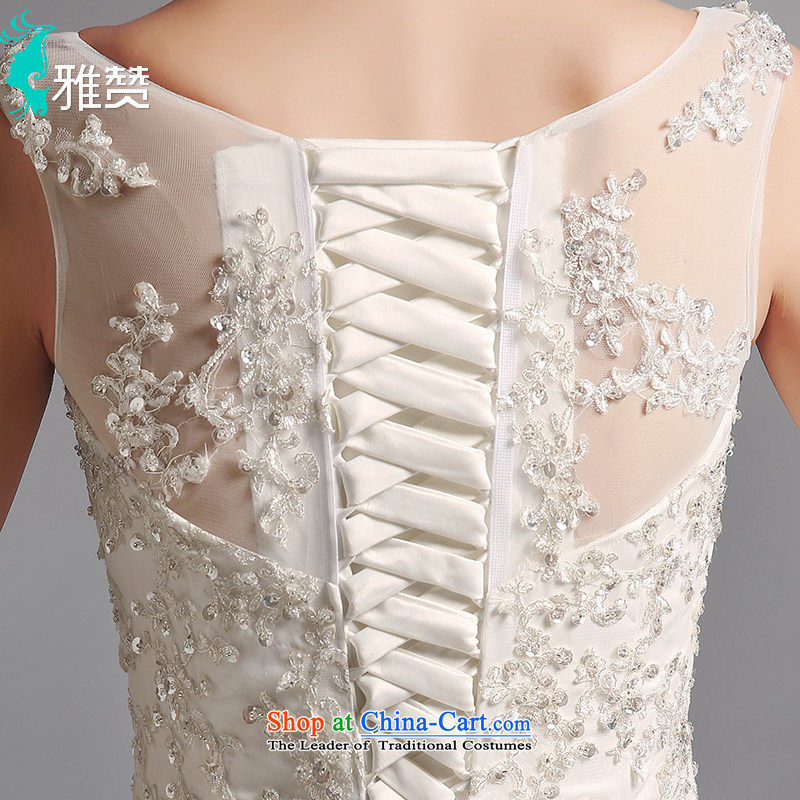 Jacob Chan 2015 Korean wedding dress tail shoulders minimalist in summer and autumn new lace marriage wedding band bon bon skirt tail) , L, Jacob Chan (YAZAN) , , , shopping on the Internet