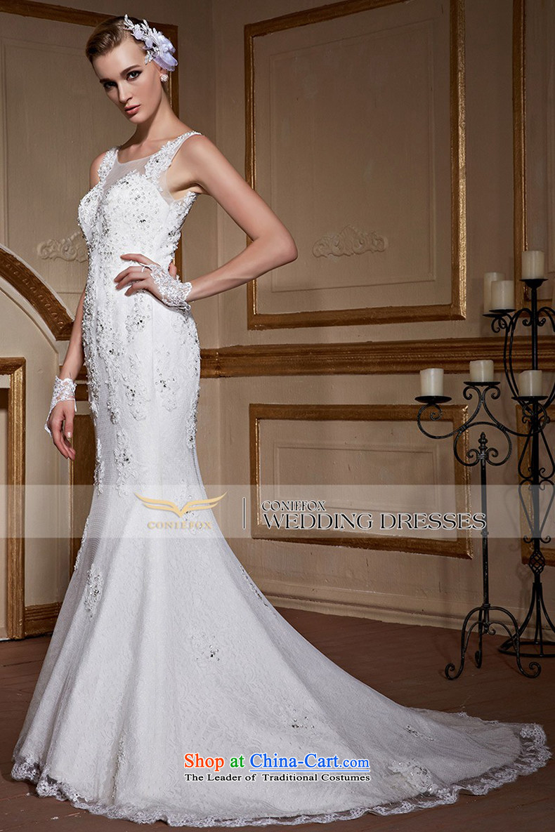 Creative New 2015 FOX white wedding dresses crowsfoot tail wedding lace shoulders wedding back wedding tailored wedding 99036 tailored white picture, prices, brand platters! The elections are supplied in the national character of distribution, so action, buy now enjoy more preferential! As soon as possible.