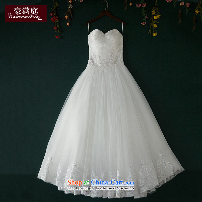Wipe the chest wedding dresses new summer 2015 won to align with minimalist wedding code strap thin white graphics Sau San S Ho full Chamber , , , shopping on the Internet