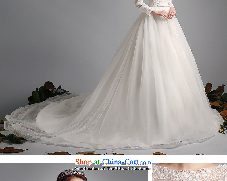 Jacob Chan bride first field package shoulder major tail to align the wedding dresses of autumn and winter 2015 new long-sleeved Foutune of heart-shaped back butterfly marriage and tail of dress S picture, prices, brand platters! The elections are supplied in the national character of distribution, so action, buy now enjoy more preferential! As soon as possible.