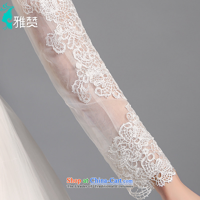 Jacob Chan bride first field package shoulder major tail to align the wedding dresses of autumn and winter 2015 new long-sleeved Foutune of heart-shaped back butterfly marriage and tail of dress , Jacob Chan (YAZAN) , , , shopping on the Internet