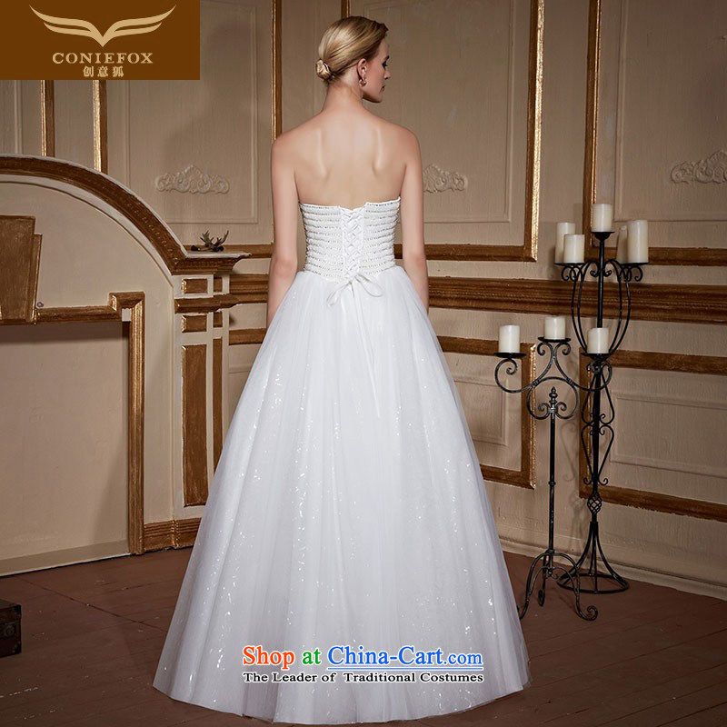 Wipe the white fox chest creative diamond wedding dress bride to align the wedding stylish and simple marriage wedding Sau San tie tailored wedding 99050 white tailored, creative Fox (coniefox) , , , shopping on the Internet