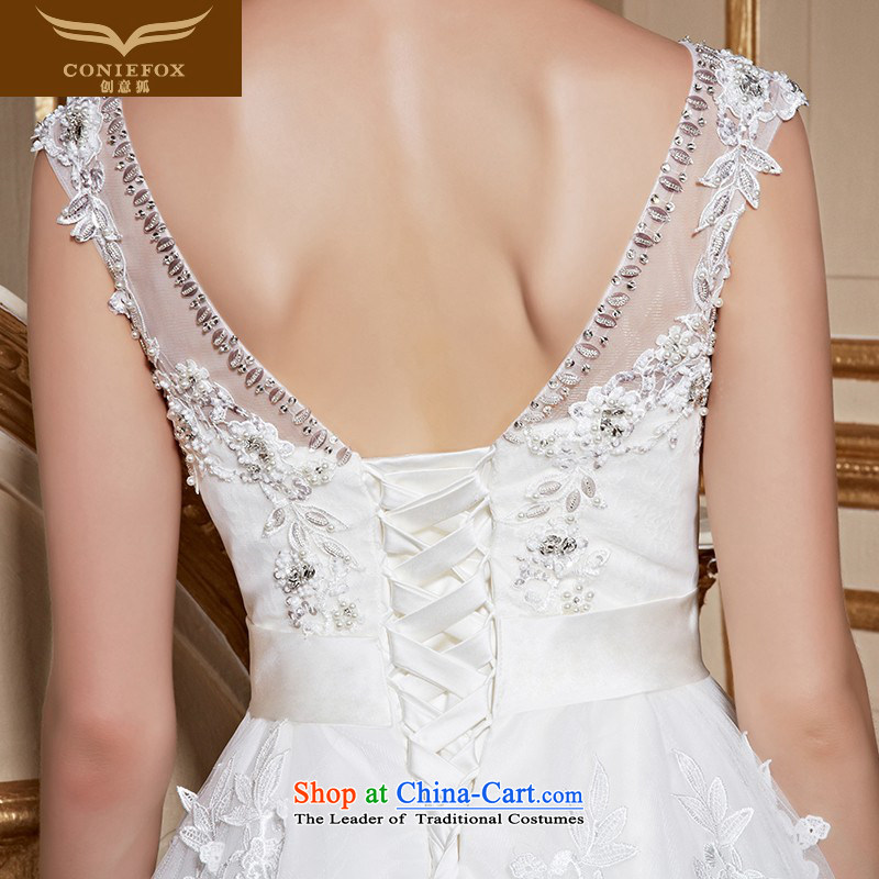Creative New 2015 Fox white shoulders to align the wedding dresses and stylish large graphics thin marriages wedding tailored wedding 99053 white tailored, creative Fox (coniefox) , , , shopping on the Internet