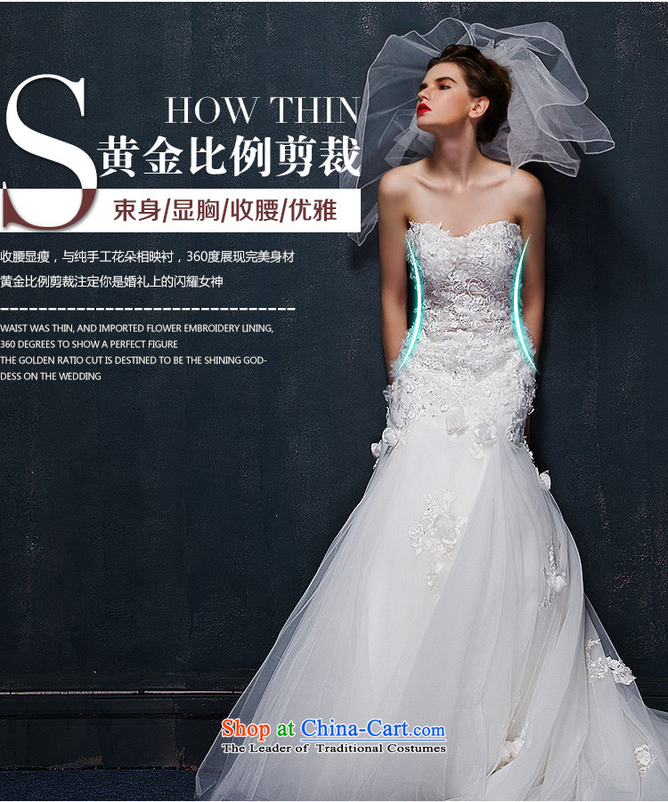 The 2015 summer Luang new Korean lace flowers word shoulder and Sau San chest crowsfoot wedding small trailing white Advanced Customization Customize Picture, prices, brand platters! The elections are supplied in the national character of distribution, so action, buy now enjoy more preferential! As soon as possible.