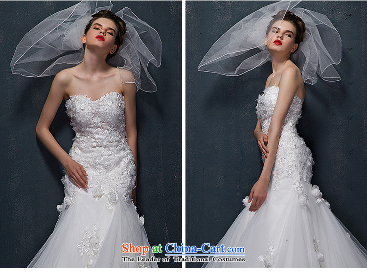 The 2015 summer Luang new Korean lace flowers word shoulder and Sau San chest crowsfoot wedding small trailing white Advanced Customization Customize Picture, prices, brand platters! The elections are supplied in the national character of distribution, so action, buy now enjoy more preferential! As soon as possible.