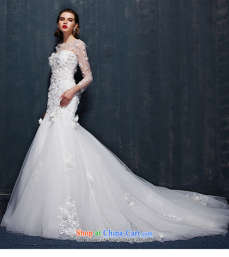 The 2015 summer Luang new Korean lace flowers word shoulder and Sau San chest crowsfoot wedding small trailing white Advanced Customization Customize Picture, prices, brand platters! The elections are supplied in the national character of distribution, so action, buy now enjoy more preferential! As soon as possible.