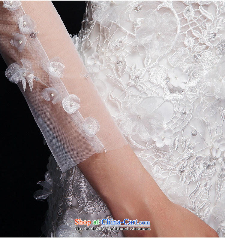 The 2015 summer Luang new Korean lace flowers word shoulder and Sau San chest crowsfoot wedding small trailing white Advanced Customization Customize Picture, prices, brand platters! The elections are supplied in the national character of distribution, so action, buy now enjoy more preferential! As soon as possible.