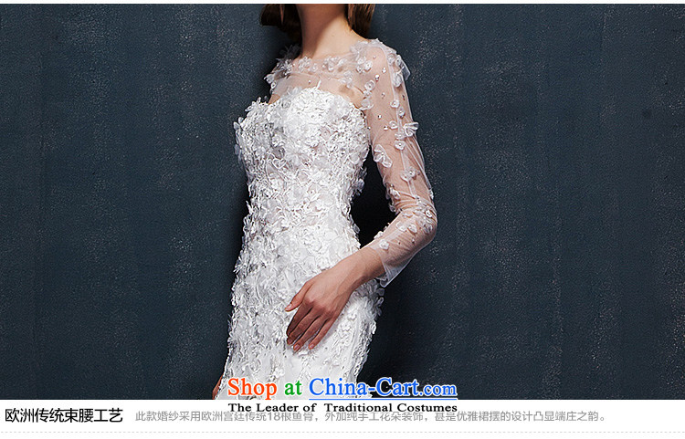 The 2015 summer Luang new Korean lace flowers word shoulder and Sau San chest crowsfoot wedding small trailing white Advanced Customization Customize Picture, prices, brand platters! The elections are supplied in the national character of distribution, so action, buy now enjoy more preferential! As soon as possible.