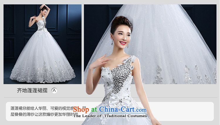 7 7 color tone 2015 new marriages shoulder and chest diamond wedding Korean style to align the Sau San wedding dresses video thin H077 white tailored (does not allow) Picture, prices, brand platters! The elections are supplied in the national character of distribution, so action, buy now enjoy more preferential! As soon as possible.