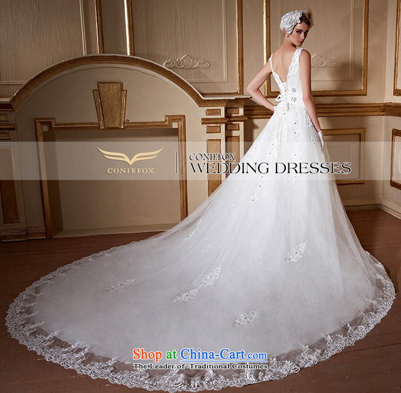 The kitsune tailored Creative wedding fashion shoulders bride wedding dresses long tail Sau San wedding white video thin large wedding 99065 tailored white picture, prices, brand platters! The elections are supplied in the national character of distribution, so action, buy now enjoy more preferential! As soon as possible.