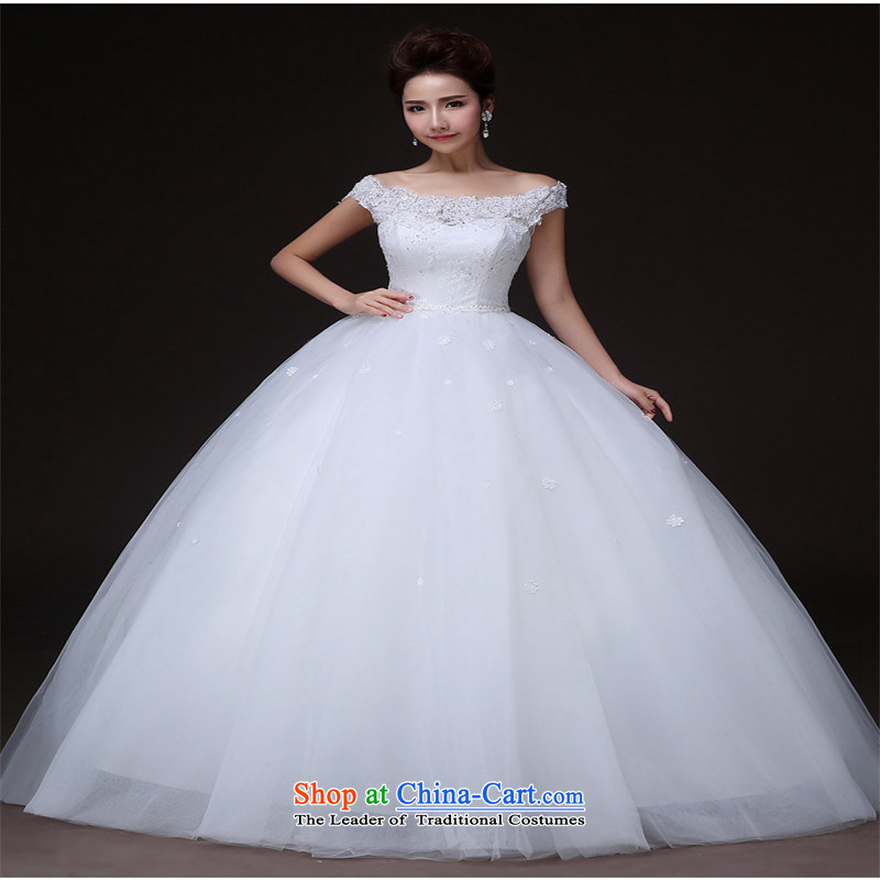 The spring and summer of 2015, the Noble hannizi stylish and simple to align the word   shoulder larger bridal dresses white , Korea, XXL, hannizi) , , , shopping on the Internet
