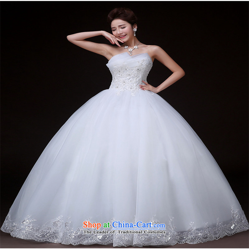 The new 2015 HUNNZ Korean style with modern and simple chest spring and summer tail bride wedding white L,HUNNZ,,, shopping on the Internet