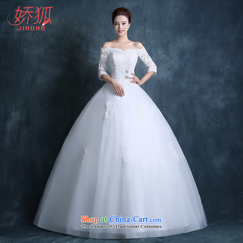 To Fox Wedding 2015 new autumn Korean word stylish shoulder bags your shoulders to lace wedding dress code custom, large white S