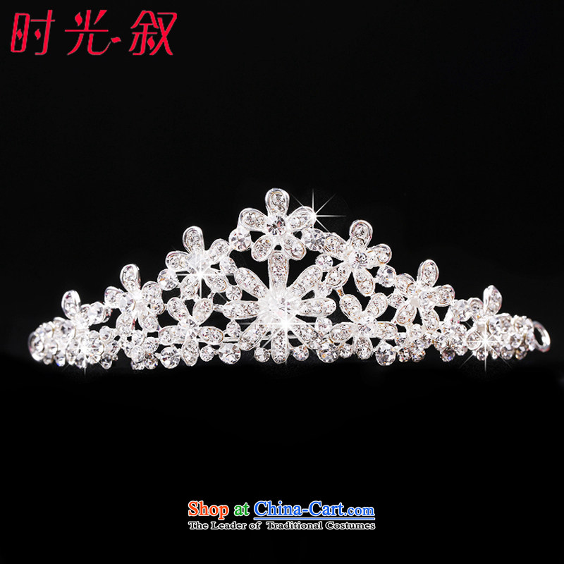 The Syrian brides head-dress hour three kit Korean style wedding Jewelry Ornaments yarn hair accessories crown necklace earrings wedding dresses accessories crown, Syria has been pressed time shopping on the Internet