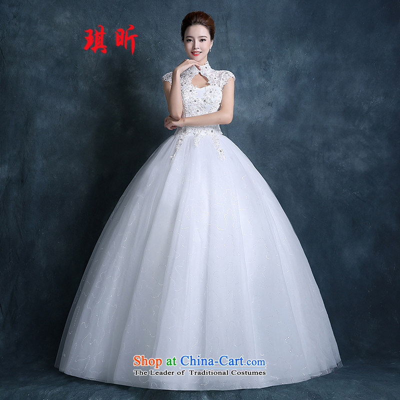 Xin Qi wedding dresses 2015 Autumn marriage new Korean brides video thin large for Sau San qipao lace align to Diamond White XXL, Qi Xin , , , shopping on the Internet