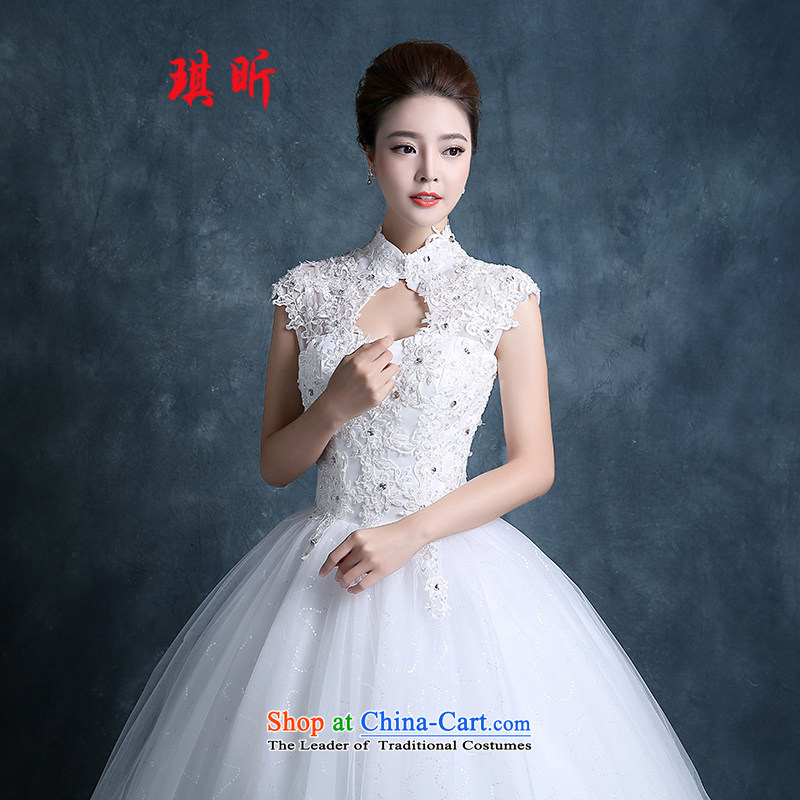 Xin Qi wedding dresses 2015 Autumn marriage new Korean brides video thin large for Sau San qipao lace align to Diamond White XXL, Qi Xin , , , shopping on the Internet