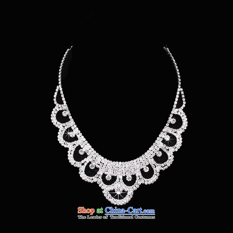 The Syrian brides head-dress hour necklace three kit Korean married at the Crowne Plaza No. hair accessories jewelry wedding dress accessories necklaces, earrings time banquet Syrian shopping on the Internet has been pressed.