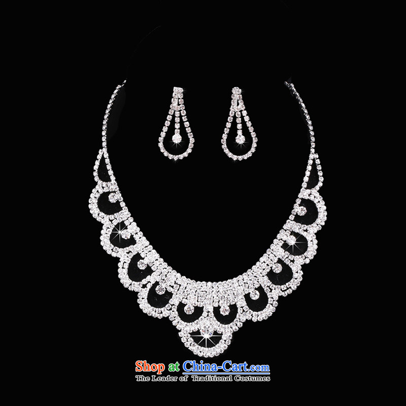 The Syrian brides head-dress hour necklace three kit Korean married at the Crowne Plaza No. hair accessories jewelry wedding dress accessories necklaces, earrings time banquet Syrian shopping on the Internet has been pressed.