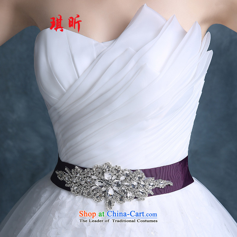 Xin Qi wedding dresses and summer 2015 chest to marriages video New Sau San thin princess wedding code Diamond White XL, Qi Xin , , , shopping on the Internet