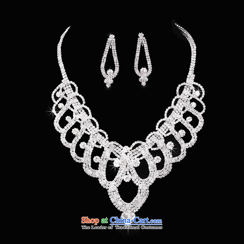 Time Syrian brides Crown Head Ornaments necklaces earrings Kit 3 water drilling was adorned with marriage ornaments wedding dresses accessories necklaces, earrings time Syrian shopping on the Internet has been pressed.