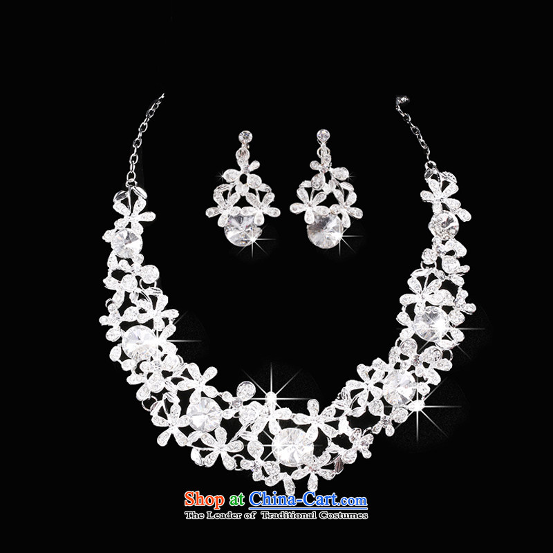 Time Syrian brides crown necklace earrings three kit marriage necklace Head Ornaments wedding accessories wedding jewelry show Gift Box 3-piece set, Syria has been pressed time shopping on the Internet