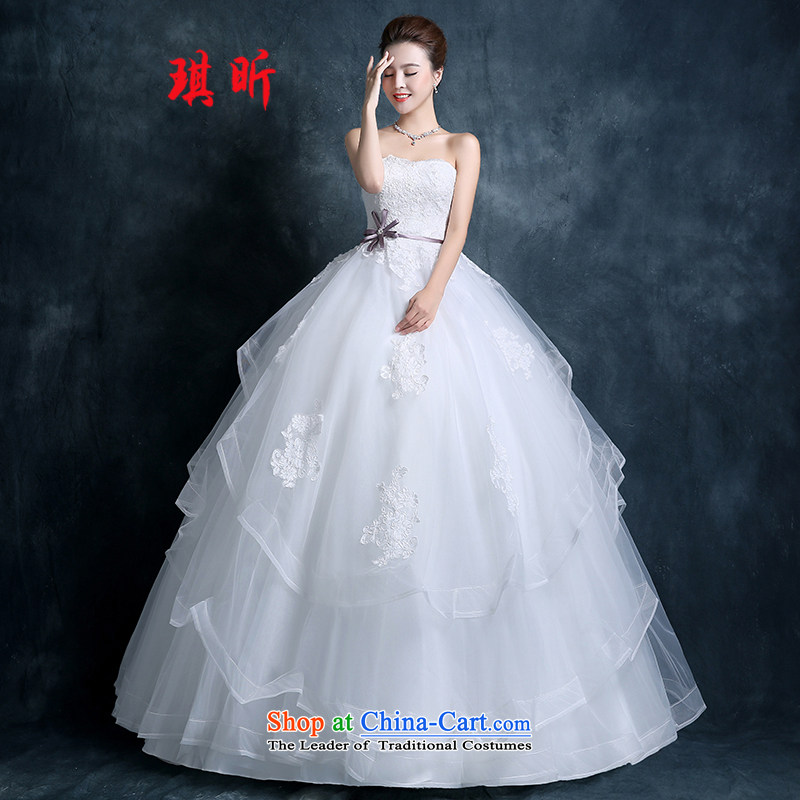 Xin Qi anointed chest wedding dresses new stylish autumn 2015 version of large video decode won thin lace align marriages to Princess White M Leung Xin , , , shopping on the Internet
