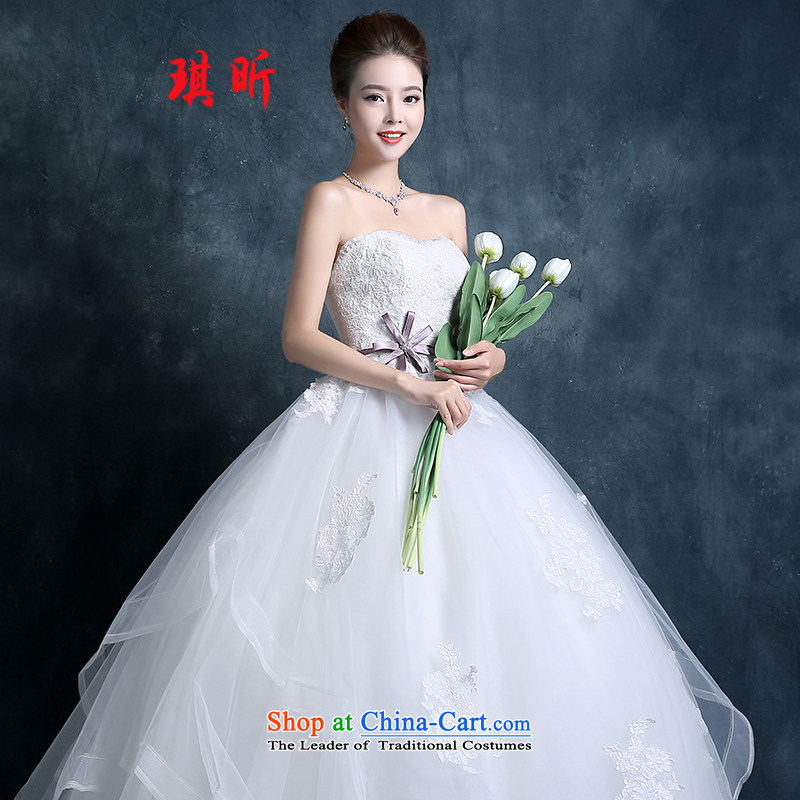 Xin Qi anointed chest wedding dresses new stylish autumn 2015 version of large video decode won thin lace align marriages to Princess White M Leung Xin , , , shopping on the Internet