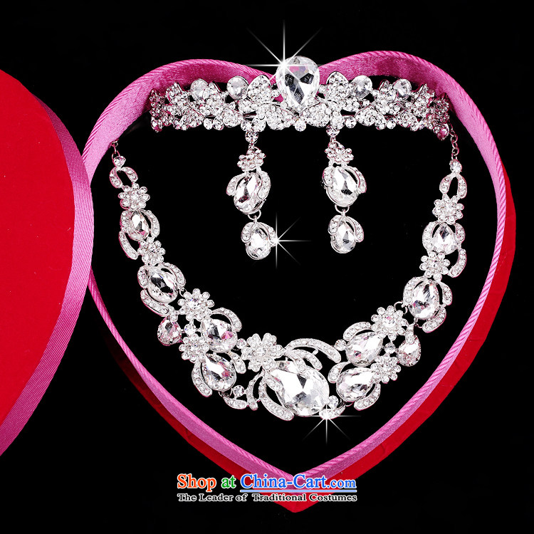 Time Syrian Korean silver alloy water drilling bride jewelry and ornaments necklace three Crown Kit marriage wedding dresses accessories Gift Box 3-piece set picture, prices, brand platters! The elections are supplied in the national character of distribution, so action, buy now enjoy more preferential! As soon as possible.