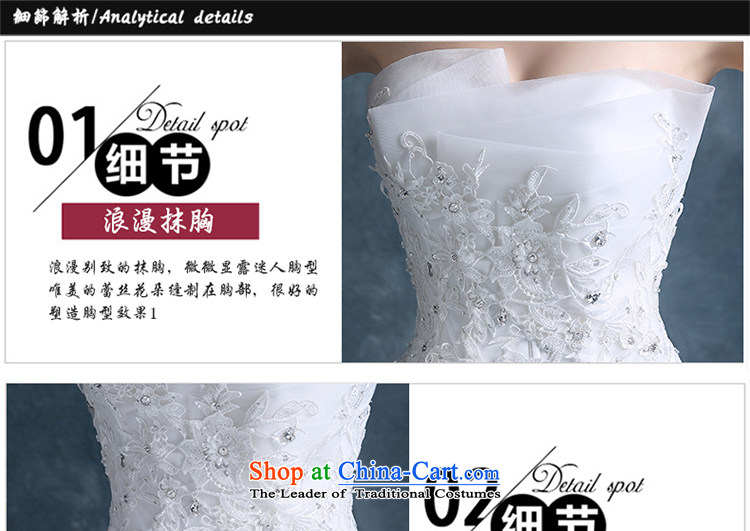 Xin Qi wedding dresses 2015 new autumn and winter marriages to erase chest-white lace straps to align graphics thin White XXL pictures Korean style, prices, brand platters! The elections are supplied in the national character of distribution, so action, buy now enjoy more preferential! As soon as possible.