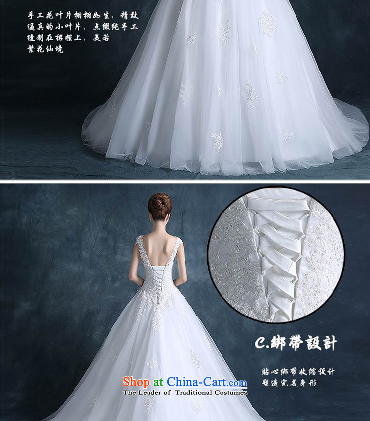 Xin Qi new stylish wedding dress Korean lace shoulders small trailing shoulders to align the minimalist bride lace White XXL wedding pictures, prices, brand platters! The elections are supplied in the national character of distribution, so action, buy now enjoy more preferential! As soon as possible.