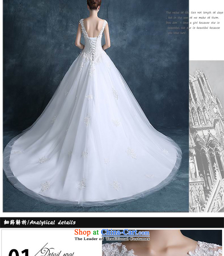 Xin Qi new stylish wedding dress Korean lace shoulders small trailing shoulders to align the minimalist bride lace White XXL wedding pictures, prices, brand platters! The elections are supplied in the national character of distribution, so action, buy now enjoy more preferential! As soon as possible.