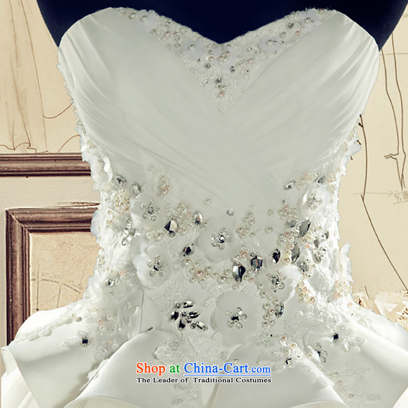 A Bride wedding dresses 2015 Summer anointed chest to wedding  2629 White XL, a bride shopping on the Internet has been pressed.